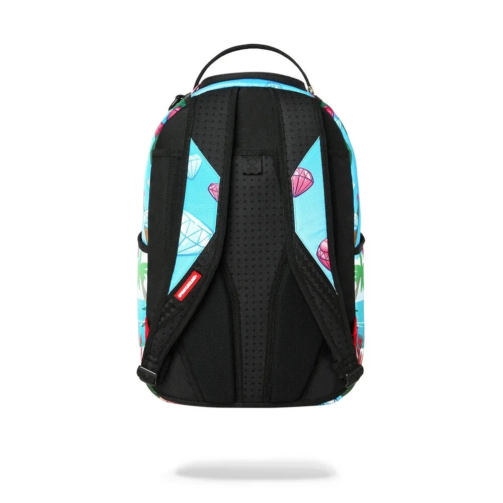 Sprayground Pink Panther Big OL’ Diamond Backpack Unisex Blue Outdoor Bag SPR315
